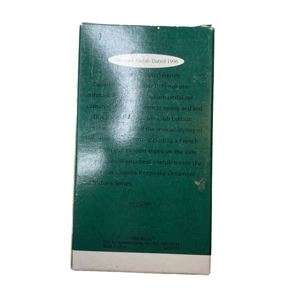 1996 Hallmark KOC 1937 STEELCRAFT AUBURN by MURRAY Ornament Kiddie Car Classics - Picture 3 of 11